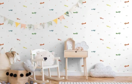White Embossed Wallpaper – Celestial Wonder (8907-1)